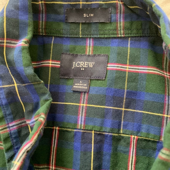 J. Crew Men's Dress Shirt Slim Large - Picture 2 of 2